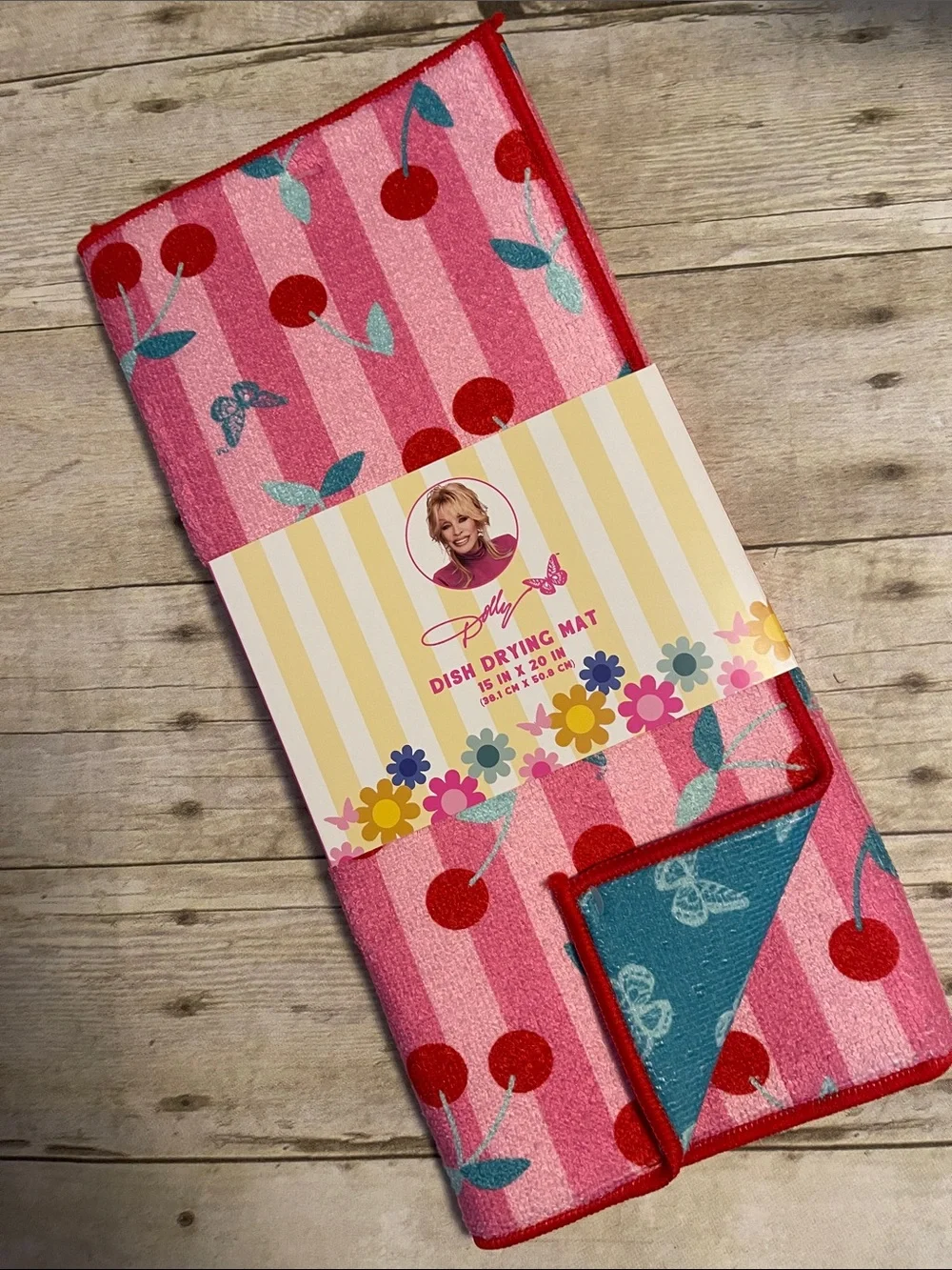 Bundle of 7 Cherries Kitchen Decor, Bag Holder, Dish Drying Mat & More
